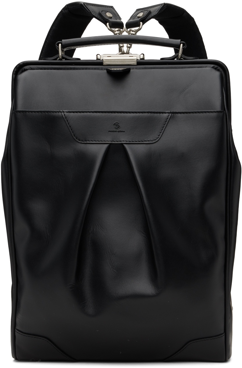 Photo: master-piece Black Tact Leather Ver. L Backpack