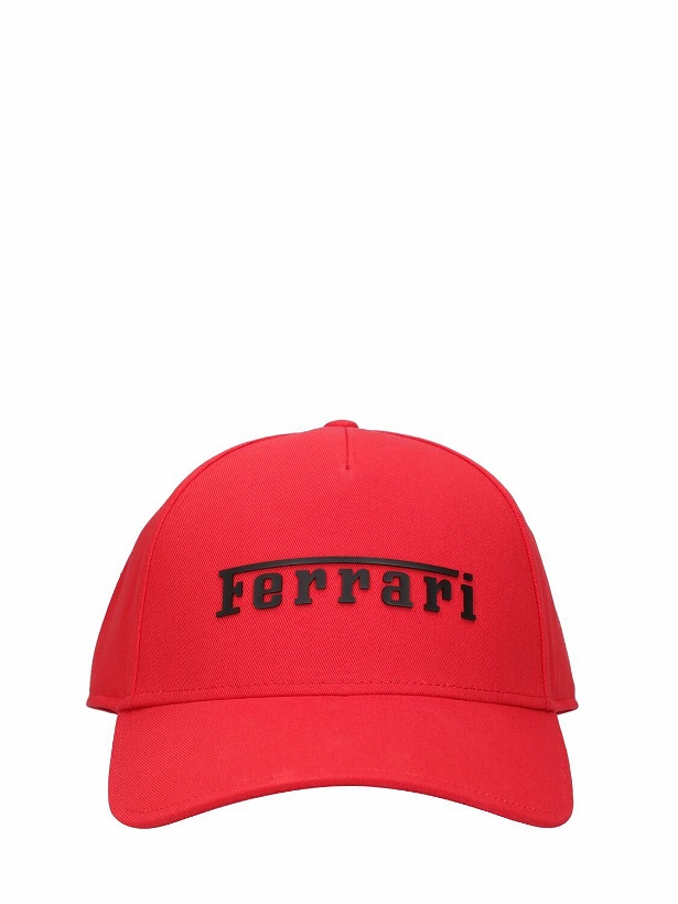Photo: FERRARI - Logo Cotton Twill Baseball Cap