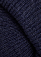 John Smedley Ribbed Cashmere-blend Beanie - Navy - One Size