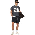 Fear of God ESSENTIALS Gray Relaxed Fleece Cutoff Sweatshirt
