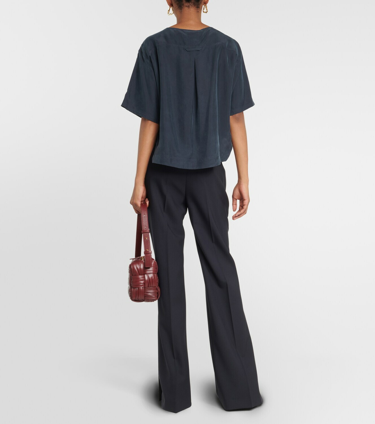Dorothee Schumacher Cropped silk T-shirt