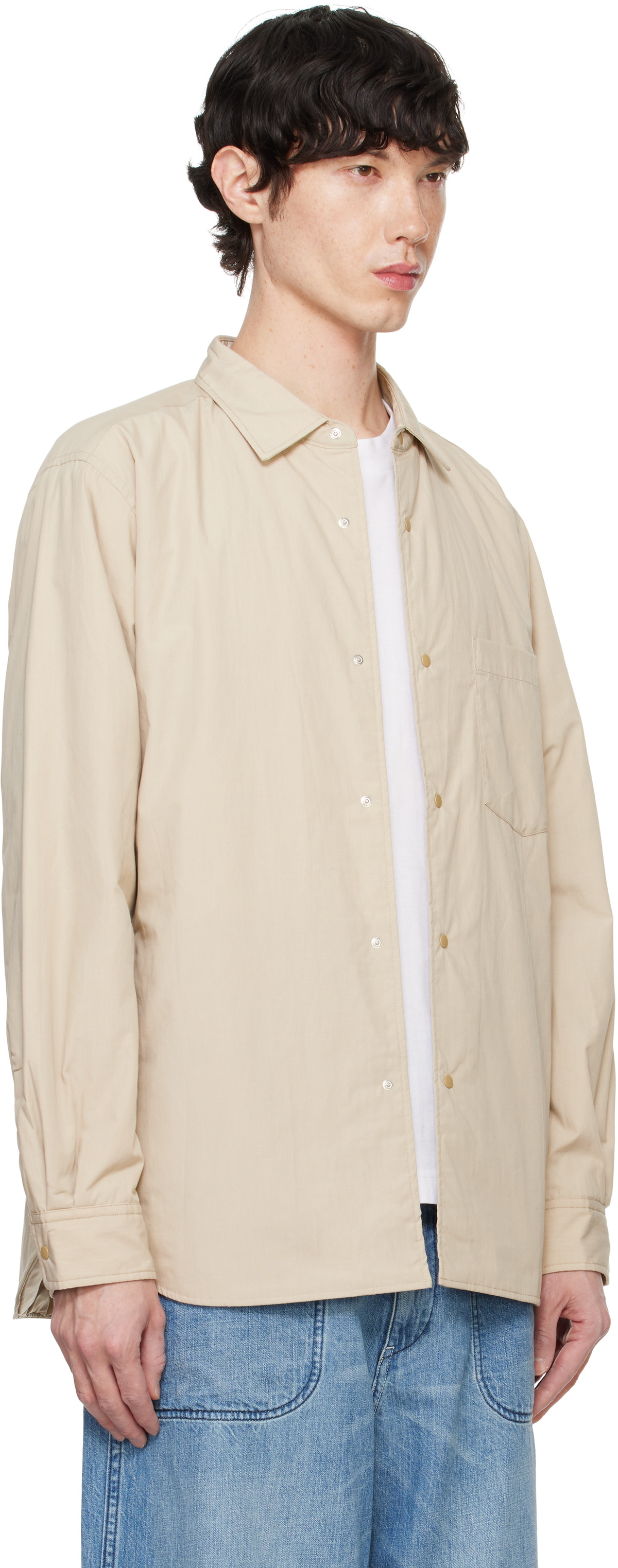 PACS 「FROGUE SHIRTS / BEIGE」　シャツジャケット nanamica Beige Insulation Shirt Jacket Nanamica