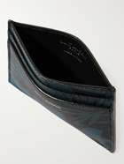 SAINT LAURENT - Printed Pebble-Grain Leather Cardholder - Black
