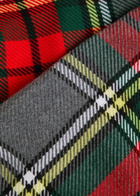 Vivienne Westwood Reversible Tartan Wool Poncho - Red - One Size