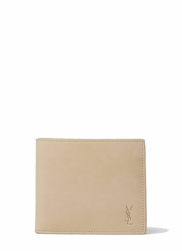 Photo: Saint Laurent - Bifold Logo Wallet in Beige