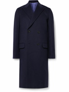 Paul Smith - Double-Breasted Wool and Cashmere-Blend Coat - Blue