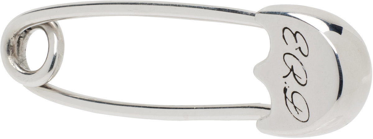 Enfants Riches Deprimes イヤリング Enfants Riches Déprimés Silver Large Safety Pin Single Earring
