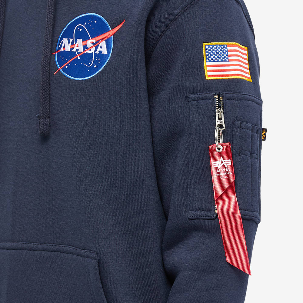 Alpha Industries Men's Space Shuttle Hoodie in Replica Blue
