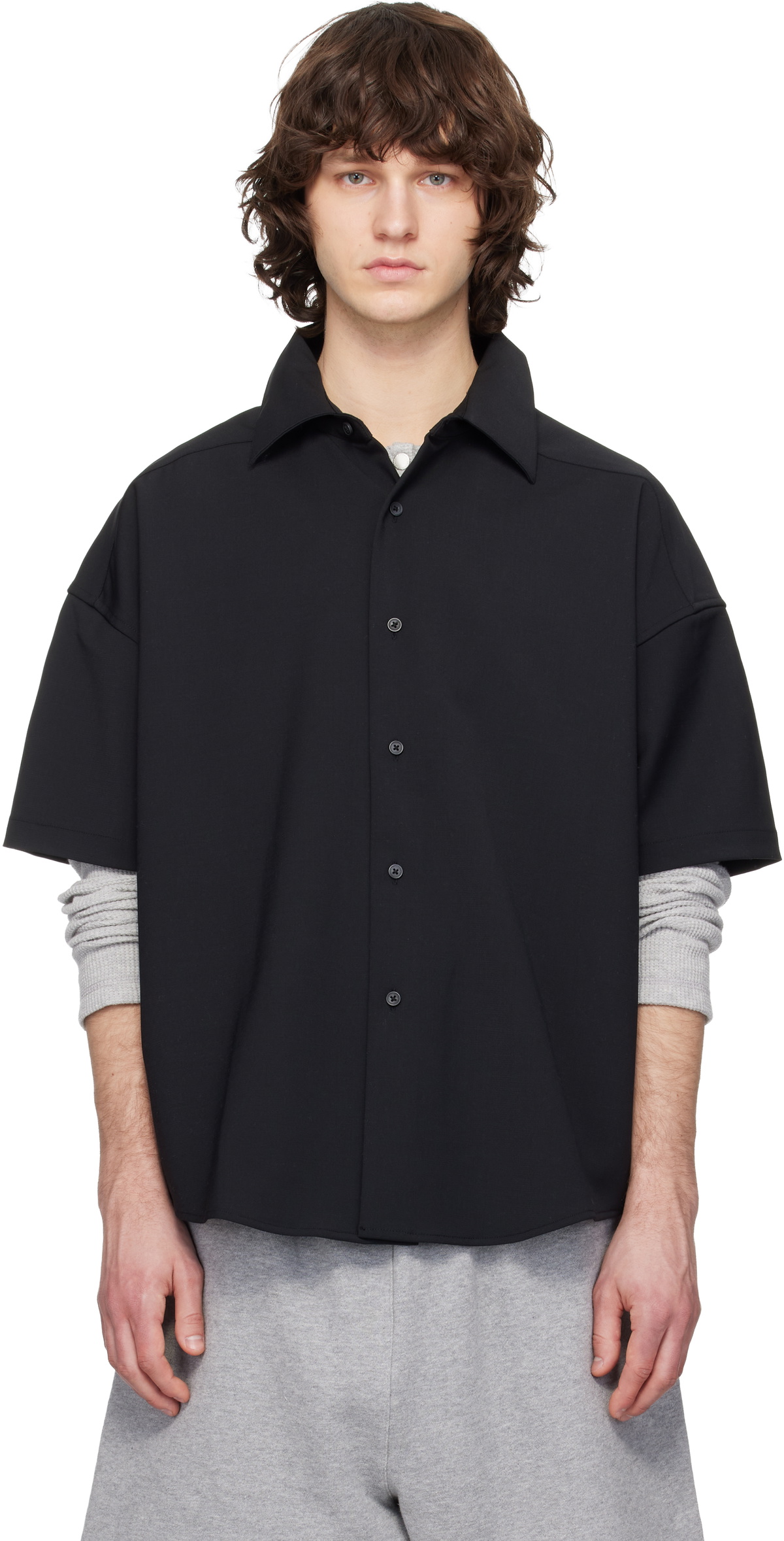 Entire Studios Black Short Sleeve Shirt