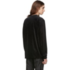 Comme des Garcons Homme Plus Black Glittered Long Sleeve T-Shirt