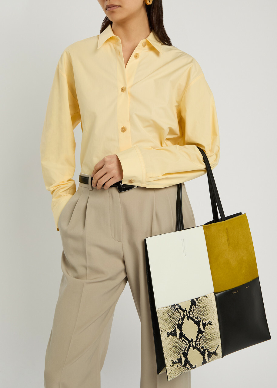 Khaite Piper Patchwork Leather Tote bag - Multicoloured - One Size