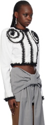 FIDAN NOVRUZOVA White Appliqué Jacket