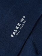 FALKE - Mélange Merino Wool-Blend Socks - Blue