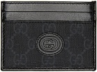 Gucci Black Retro Interlocking G Card Holder