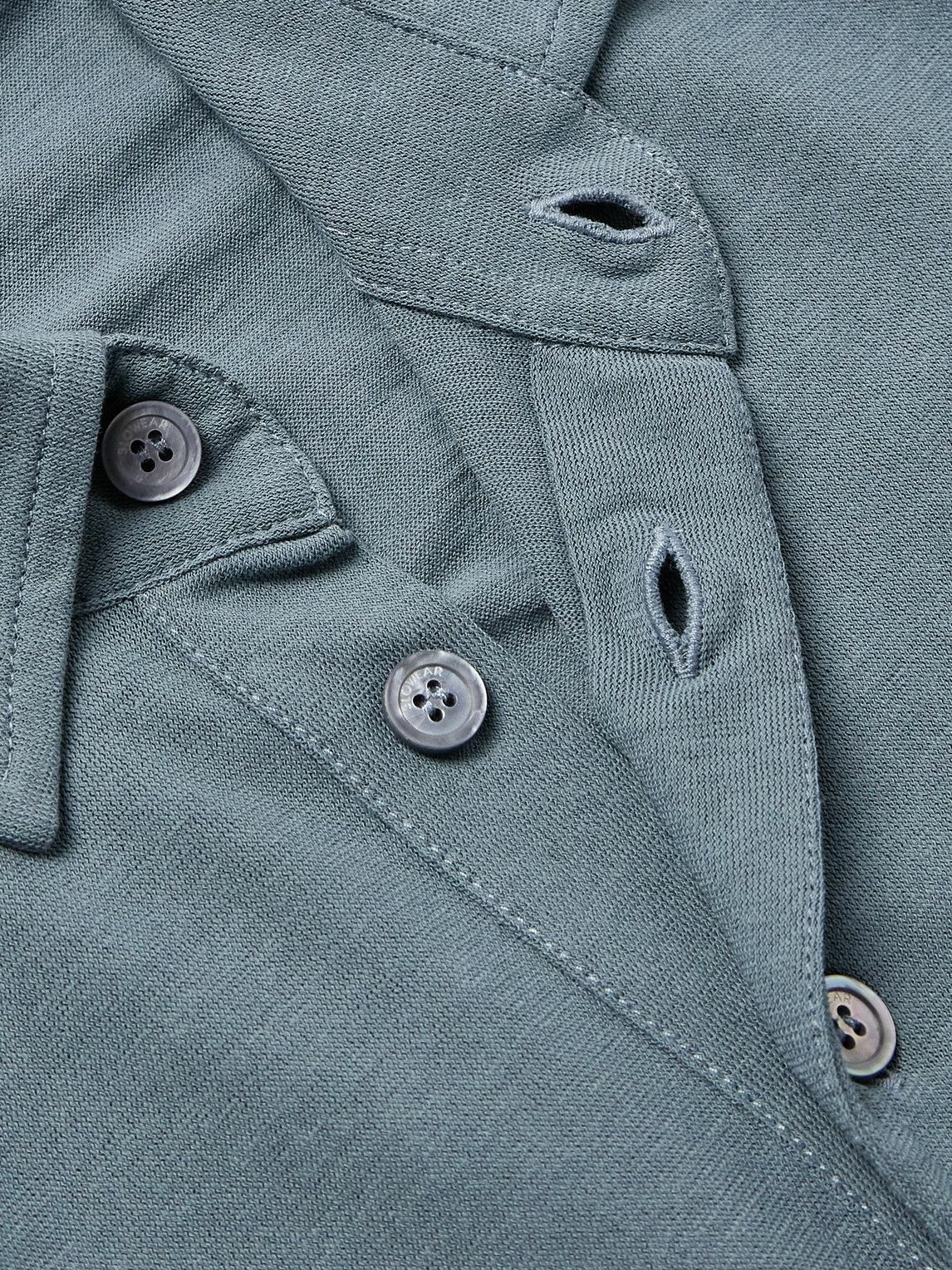 Incotex - Zanone Slim-Fit IceCotton Polo Shirt - Blue