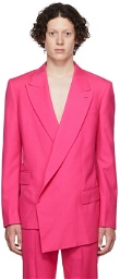 Alexander McQueen Pink Wool Blazer