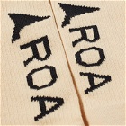 ROA Men's Logo Socks in Beige