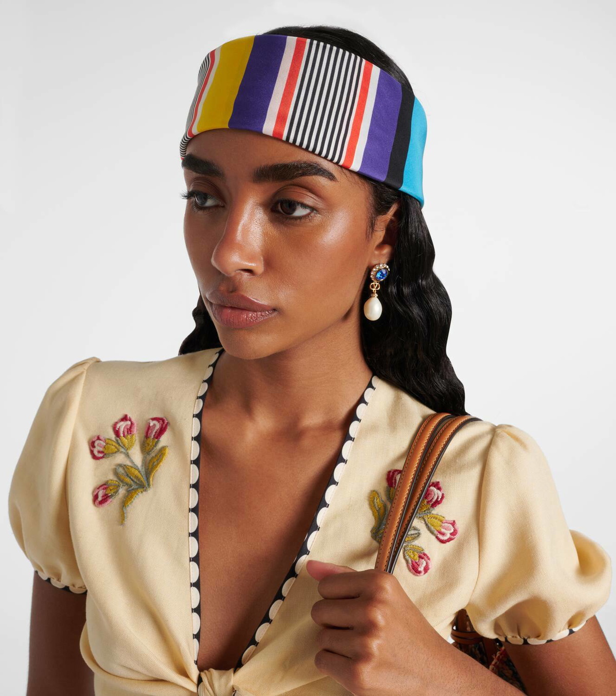 Valentino Escape printed silk headband