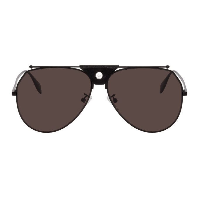 Photo: Alexander McQueen Black Top Piercing Sunglasses