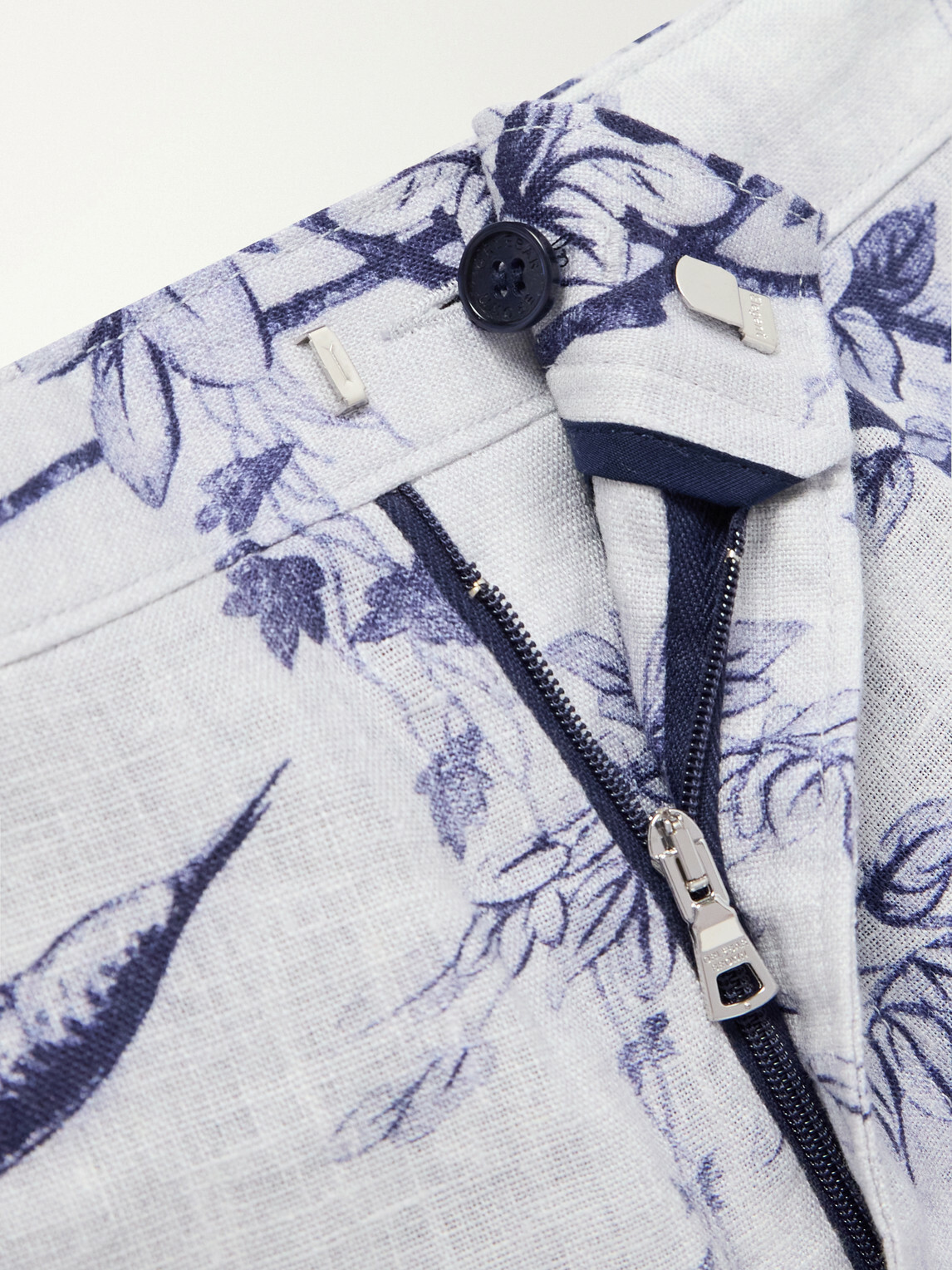 Orlebar Brown - Laurent Straight-Leg Linen Shorts - Blue
