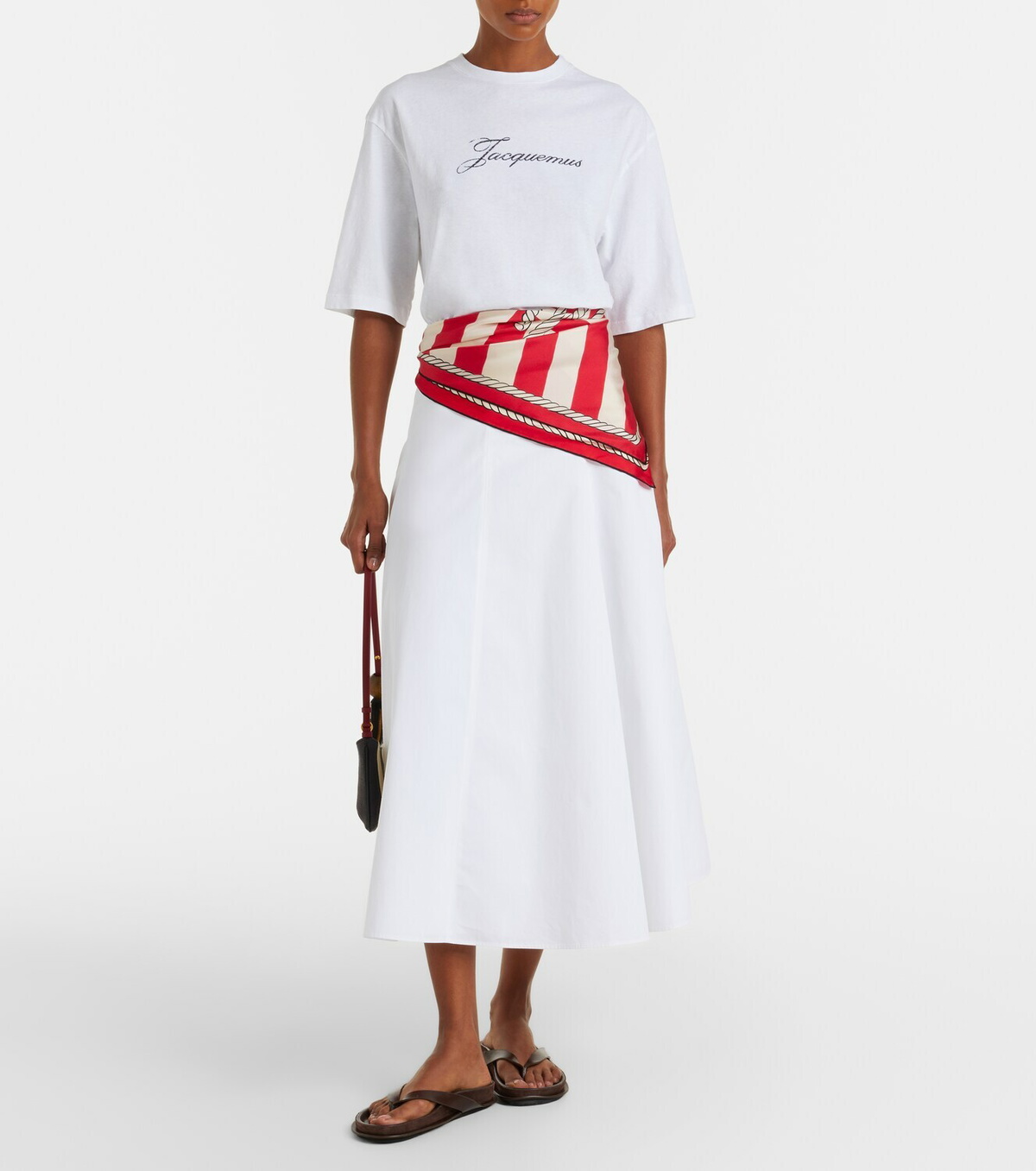 Jacquemus Logo cotton-blend jersey T-shirt