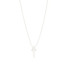 Rick Owens Women's Pentagram Charm Necklace in Palladio 