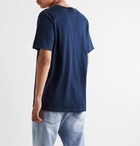 Stüssy - Logo-Print Cotton-Jersey T-Shirt - Blue