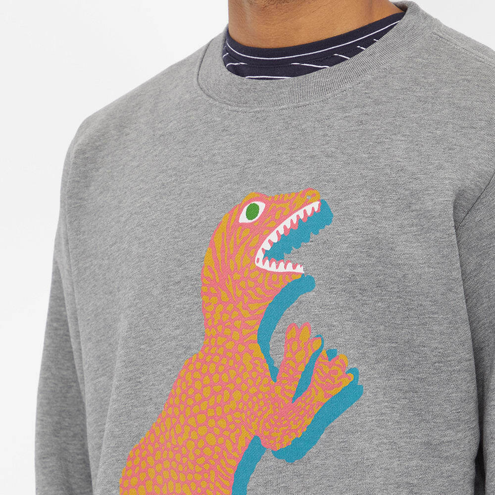 Paul Smith Men's Dino Crew Sweat in Grey Paul Smith