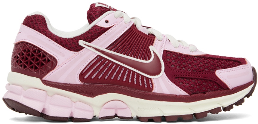 Photo: Nike Pink & Burgundy Zoom Vomero 5 Sneakers