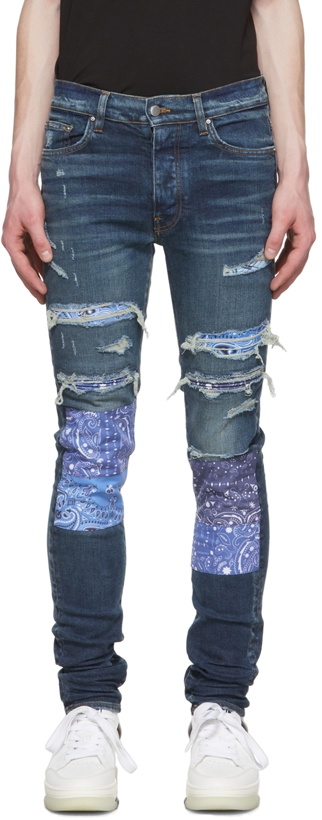 Photo: AMIRI Blue Skinny Jeans