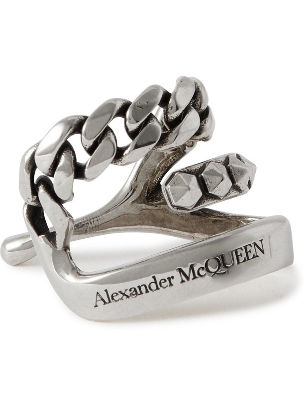 Photo: Alexander McQueen - Burnished Silver-Tone Ear Cuff
