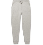Ermenegildo Zegna - Tapered Donegal Wool, Silk and Cashmere-Blend Sweatpants - Gray