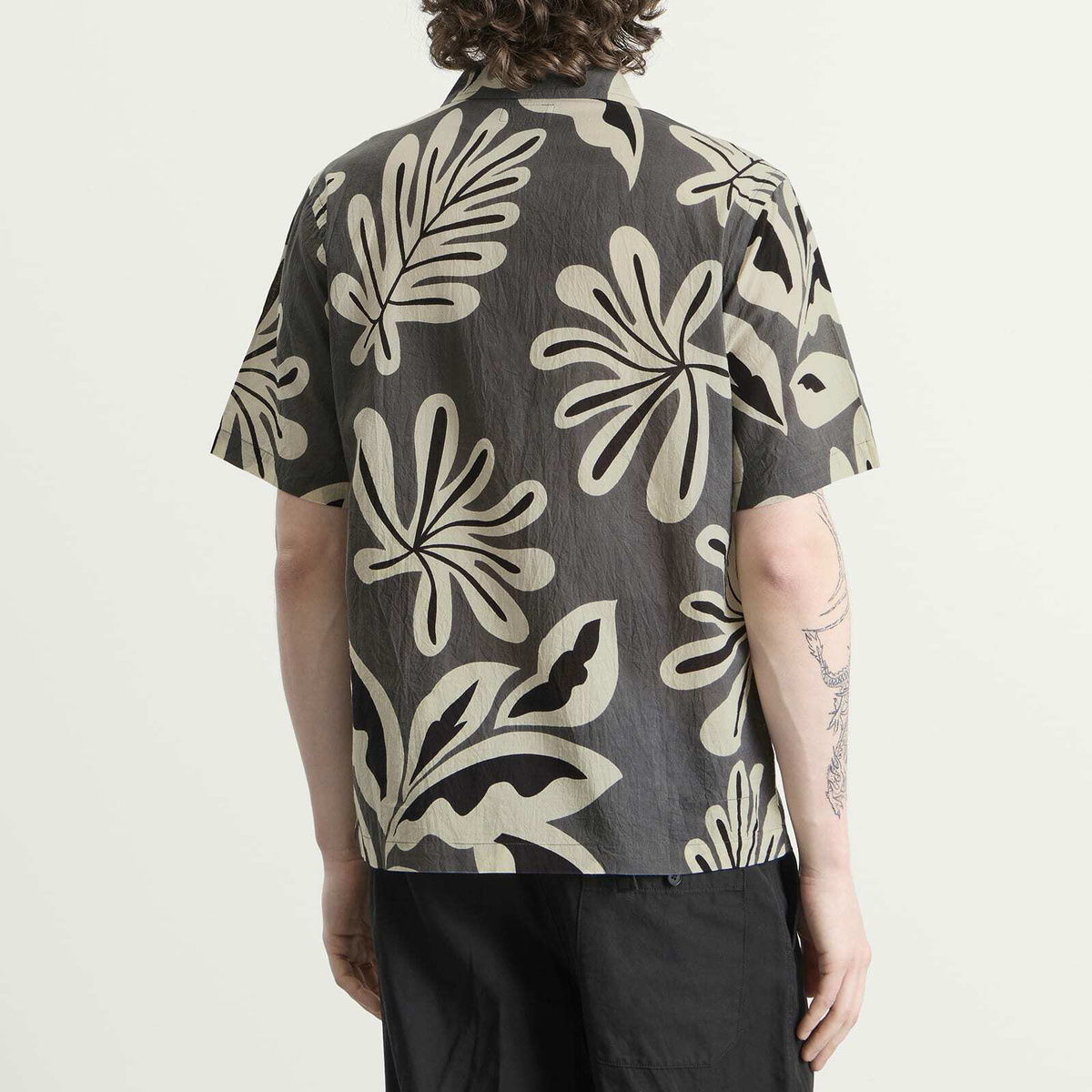 Universal Works Men's Baja Print Road Shirt in Grey