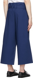 132 5. ISSEY MIYAKE Navy Washi Trousers