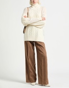 Roberto Collina Womens Turtleneck Ivory