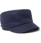 Brunello Cucinelli - Virgin Wool Baker Boy Cap - Blue