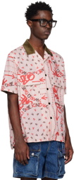 sacai Pink Bandana Print Shirt