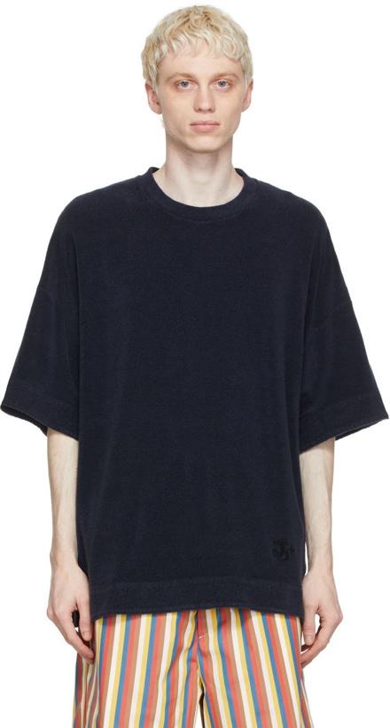 Photo: Jil Sander Navy Cotton T-Shirt