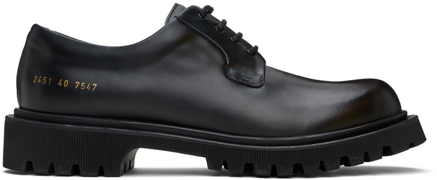 Common Projects Black Chunky Derbys