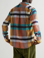 Portuguese Flannel - Checked Cotton-Flannel Shirt - Orange
