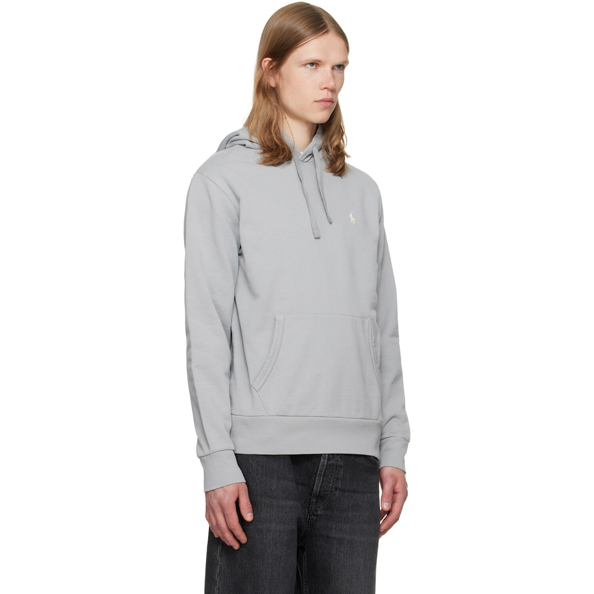 Polo Ralph Lauren Gray Loopback Terry Hoodie