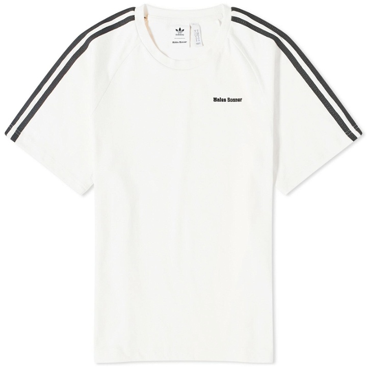 Photo: Adidas Men's x Wales Bonner Short Sleeve T-Shirt in Chalk White