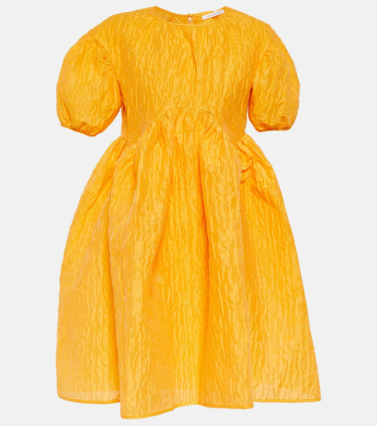 Cecilie Bahnsen Textured linen-blend Cloqué mini dress