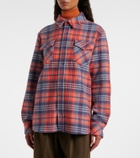 God's True Cashmere Americana plaid cashmere shirt