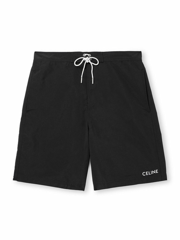 Photo: CELINE - Straight-Leg Long-Length Swim Shorts - Black