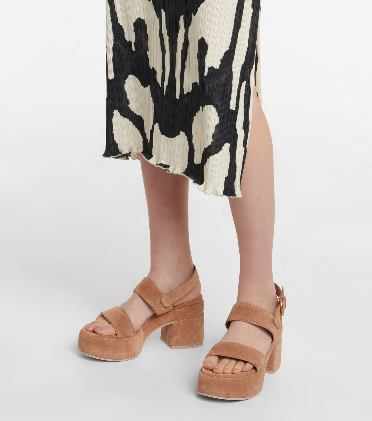 Gianvito Rossi - Melrose suede platforms sandals Gianvito Rossi