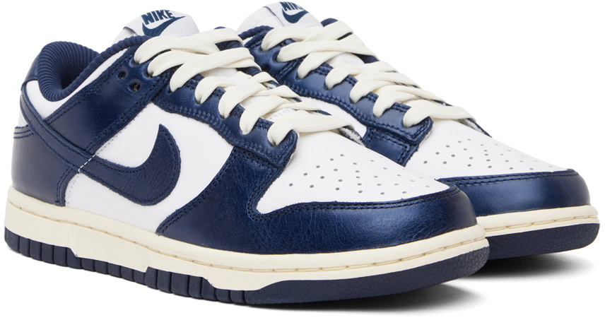 Nike Navy & White Dunk PRM Low Sneakers Nike