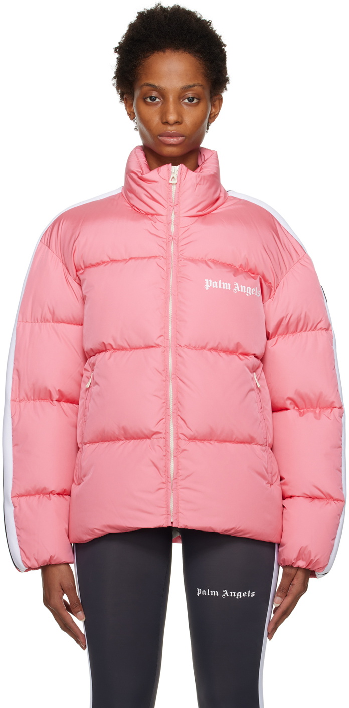 Palm Angels Pink Track Down Jacket Palm Angels