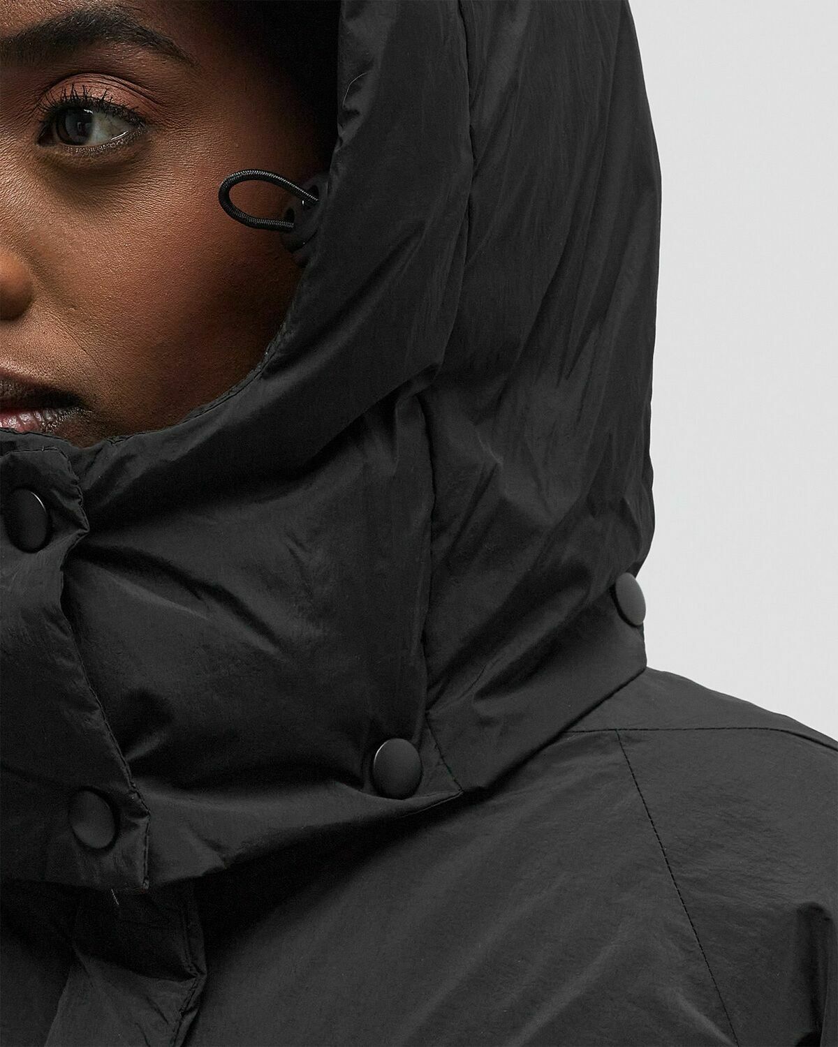 ØLÅF HOODED PUFFER JACKET Black Womens Down & Puffer Jacket