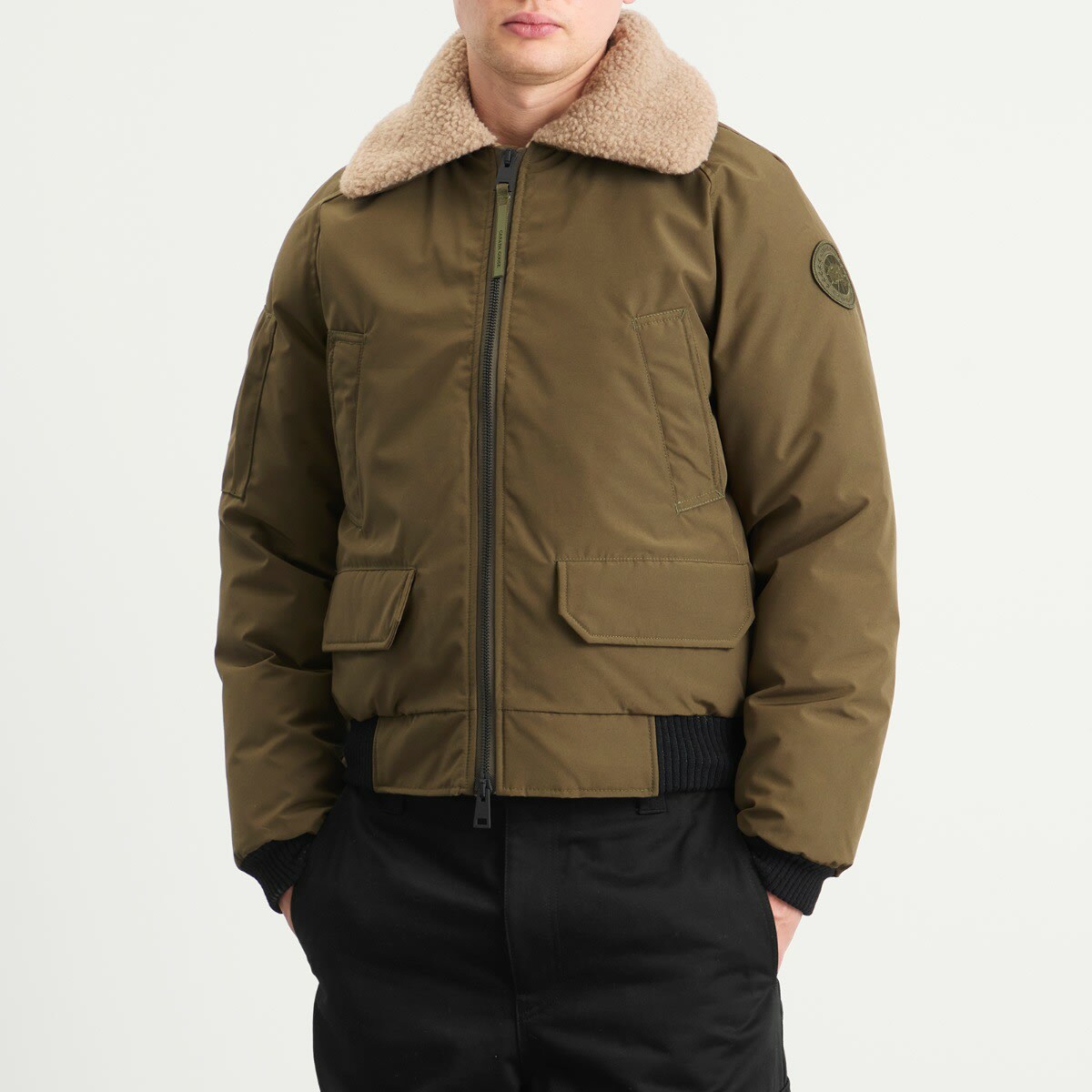 Canada Goose Men's Chilliwack Aviator Bomber Jacket in Military Green